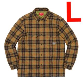 シュプリーム(Supreme)のSupreme Quilted Plaid Flannel Shirt Lサイズ(シャツ)