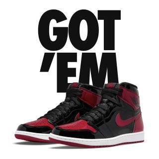 ナイキ(NIKE)のAIR JORDAN 1 HIGH BRED PATENT 28.5(スニーカー)