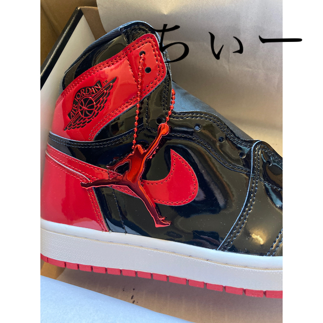 ナイキ ジョーダン1 レトロ ハイ パテント ブレッド エナメル　新品AIRJORDAN1