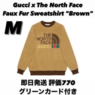 グッチ(Gucci)の新品・直営店購入　グッチ　ノースフェイス　ボア　スウェット　M(トレーナー/スウェット)