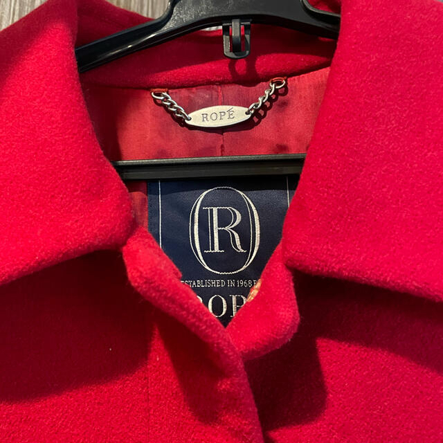 ROPE’(ロペ)のROPE❤︎ロペ❤︎コート❤︎レッド❤︎レア品❤︎美品❤︎お買い得 レディースのジャケット/アウター(ロングコート)の商品写真