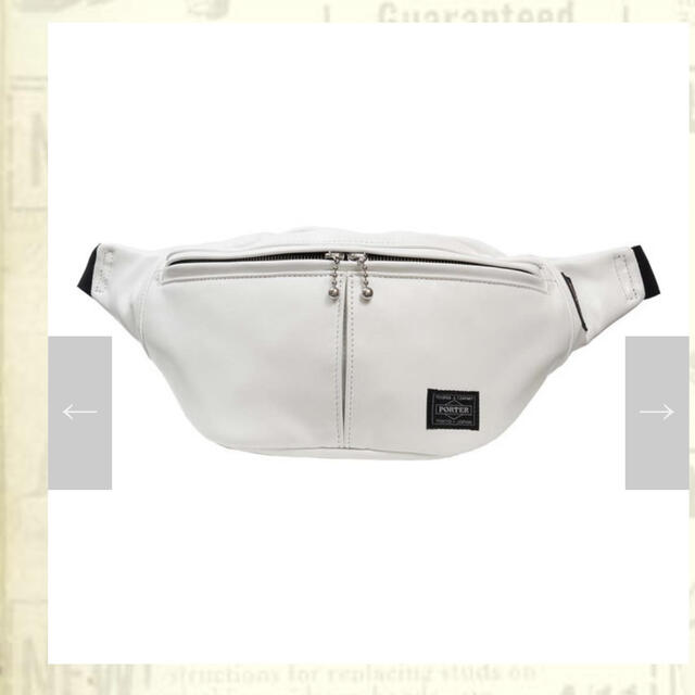 Lewis Leathers(ルイスレザー)のポーター　ルイスレザー  コラボ　ウエストバック　白 メンズのバッグ(ウエストポーチ)の商品写真