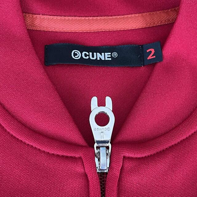 cune　ジャージ　サイズ2　赤　RED　ファスナータイプ　長袖　ポケットあり