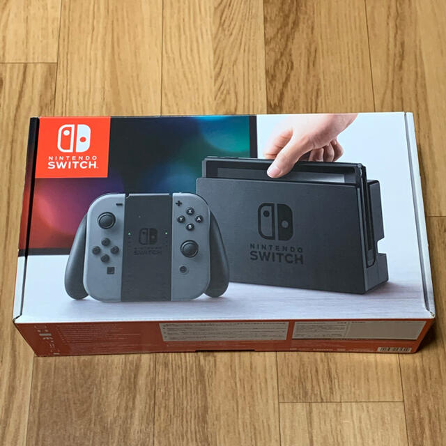 Nintendo Switch(ニンテンドースイッチ)の【即日発送可能】Nintendo Switch グレー 本体 エンタメ/ホビーのゲームソフト/ゲーム機本体(家庭用ゲーム機本体)の商品写真