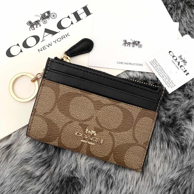 2021春夏新色】 新作 新品 COACH 折り財布 マネークリップ 人気の小銭