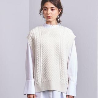 UNITED ARROWS - ユナイテッドアローズ ケーブルニット ベストの通販