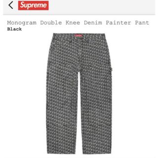 シュプリーム(Supreme)のMonogram Double Knee Denim Painter Pant (ペインターパンツ)