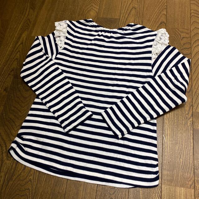 mezzo piano(メゾピアノ)の専用です☆ mezzo piano ボーダー　長袖カットソー　140 キッズ/ベビー/マタニティのキッズ服女の子用(90cm~)(Tシャツ/カットソー)の商品写真