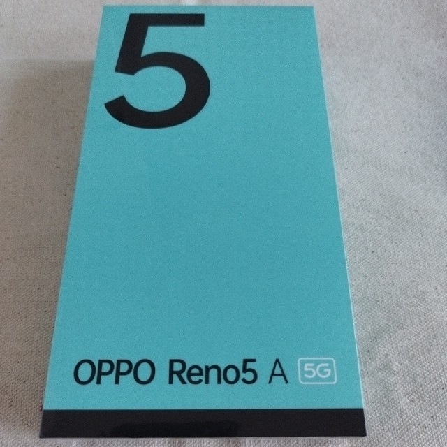 【新品未開封】OPPO Reno5 A SIMフリー版 シルバーブラックスマートフォン/携帯電話