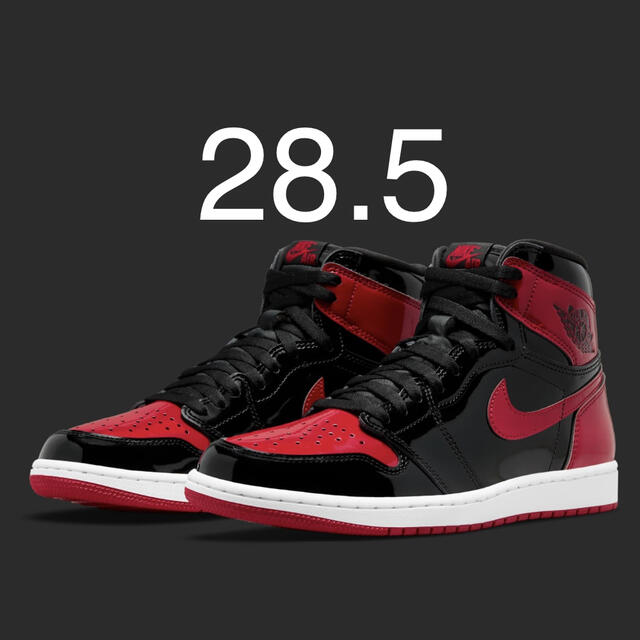 靴/シューズNike Air Jordan 1 High OG Bred Patent