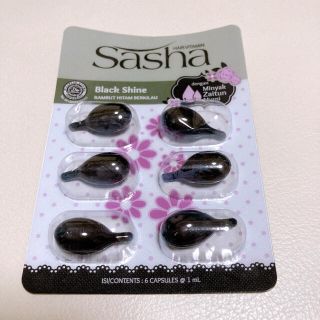 エリップス(ellips)のSashaブラックシャインヘアオイル 6個入り(オイル/美容液)