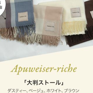 アプワイザーリッシェ(Apuweiser-riche)のアプワイザーリッシェ♡ノベルティストール(マフラー/ショール)