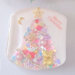 【45】クリスマスヘアゴム（チャーム付き）(ヘアアクセサリー)