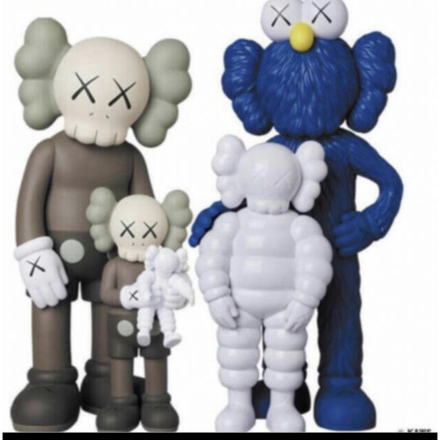 フィギュアKAWS FAMILY BROWN/BLUE/WHITE