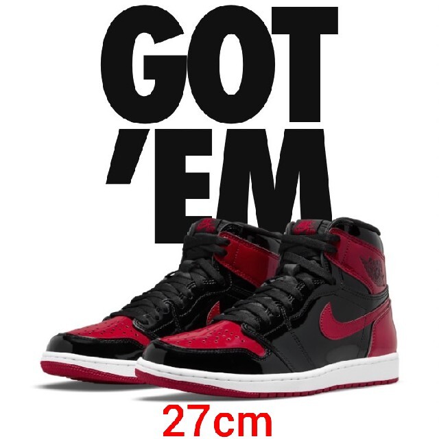 NIKE AIR JORDAN 1 Patent Bred aj1ジョーダンスニーカー