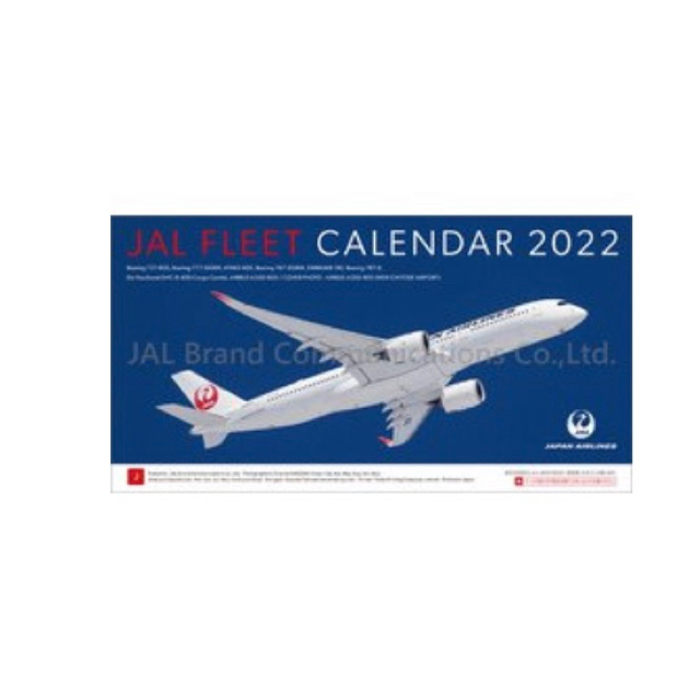 JAL(日本航空)(ジャル(ニホンコウクウ))のJAL カレンダー　2022 インテリア/住まい/日用品の文房具(カレンダー/スケジュール)の商品写真