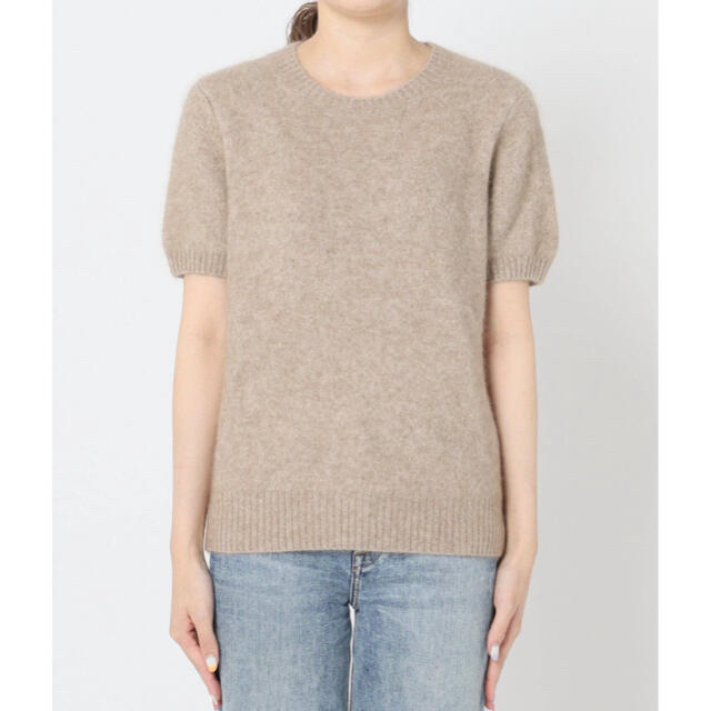 未使用!新品！Cashmere Mix Fur 半袖プルオーバー plage