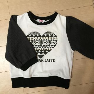 ピンクラテ(PINK-latte)のPinklatteトレーナー♡xxs(Tシャツ/カットソー)