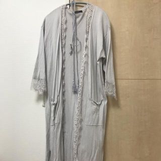 ダブルクローゼット(w closet)のロングカーディガン   レース(カーディガン)