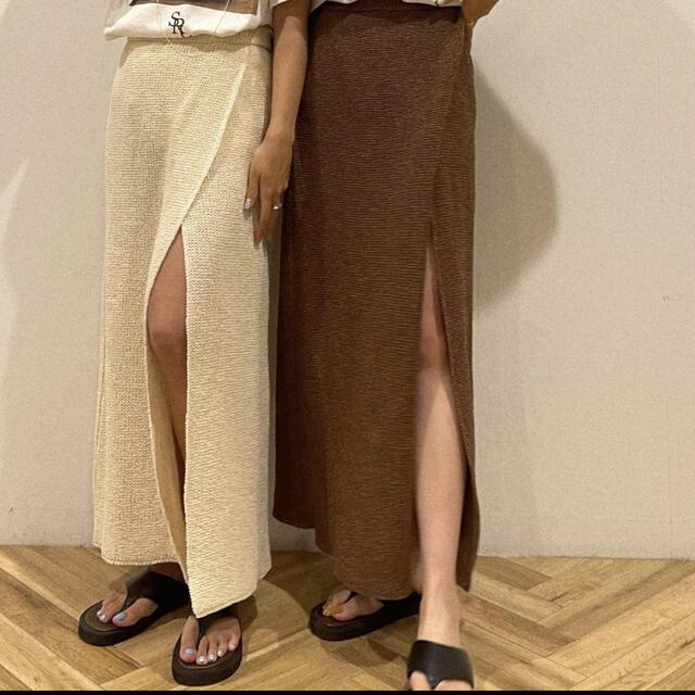 PAPER KNIT スリットスカート