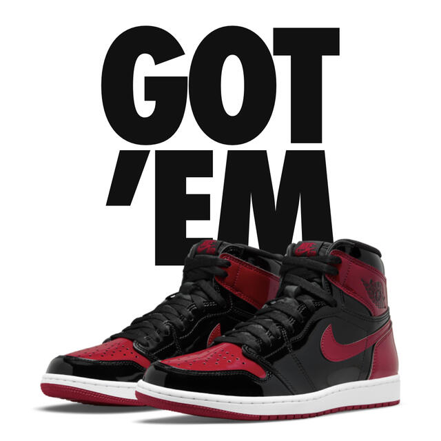 メンズNike Air Jordan 1 High OG "Bred Patent