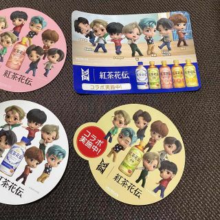 ボウダンショウネンダン(防弾少年団(BTS))のTiny TAN 紅茶花伝 POP 4枚(キャラクターグッズ)