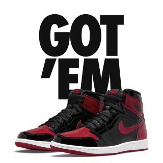 ナイキ(NIKE)のair jordan 1 patent bred nike エアジョーダン1(スニーカー)