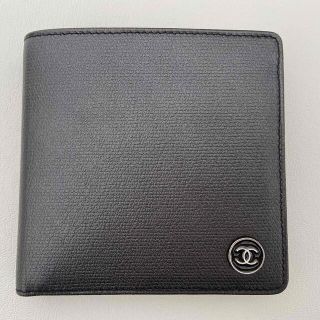 【美品！】CHANEL/オールドシャネル ココボタン 2つ折り財布 黒