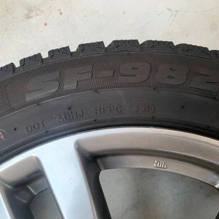 225/55R18 エルグランドE52 純正ホイールスタッドレスタイヤ4本セット