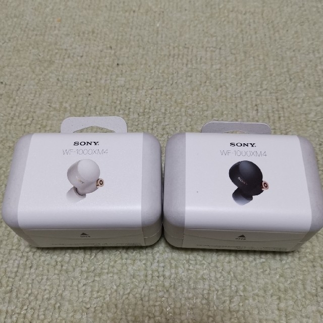 新品本物 WF-1000XM4 SONY - SONY ブラック 2個セット プラチナ