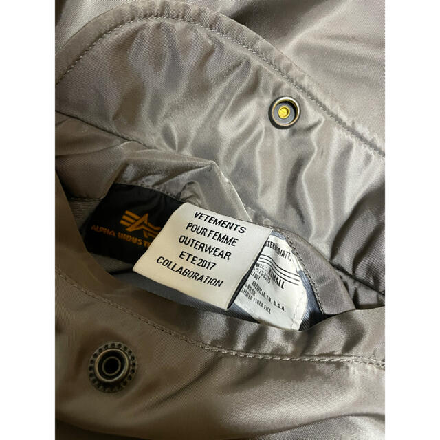 Balenciaga(バレンシアガ)のVETEMENTS × ALPHA Bomber Jacket MA-1 メンズのジャケット/アウター(ブルゾン)の商品写真