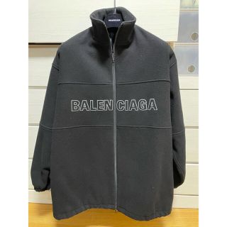 バレンシアガ(Balenciaga)のbalenciaga フリース　ウール　ロゴジャケット(ブルゾン)