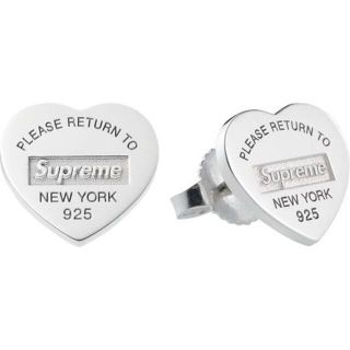 シュプリーム(Supreme)のsupreme tiffany heart tag stud earring(ピアス)