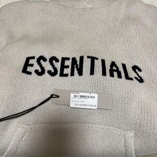 フィアオブゴッド(FEAR OF GOD)のEssentials　 ニット　パーカー　オートミール(ニット/セーター)