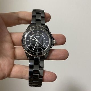 シャネル(CHANEL)のCHANEL シャネル J12 GMT H2012 42 黒 セラミック(腕時計(アナログ))