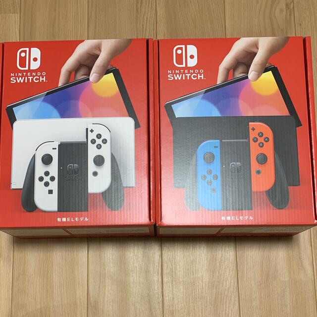 エンタメ/ホビーNintendo Switch スイッチ 有機ELモデル ネオン + ホワイト