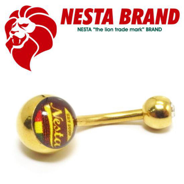 NESTA BRAND(ネスタブランド)のNESTA BRANDボディピアス/ゴールドバナナバーベル 14G レディースのアクセサリー(ピアス)の商品写真