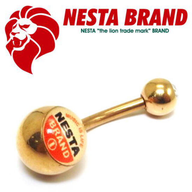 NESTA BRAND(ネスタブランド)のNESTA BRANDボディピアス/ピンクゴールドバナナバーベル 14G レディースのアクセサリー(ピアス)の商品写真