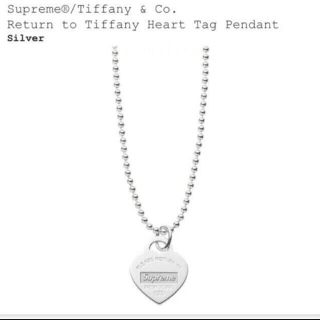 シュプリーム(Supreme)の Supreme Tiffany Heart Tag Pendant(ネックレス)