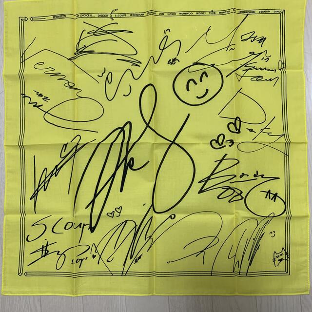 SEVENTEEN - 9.DICON サインプリント ハンカチ the8の通販 by SEVENTEEN - 9.DICON サインプリント ハンカチ the8の通販 by