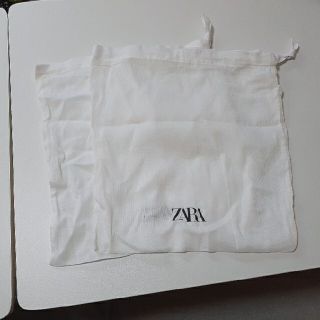 ザラ(ZARA)のZARA　緊張布袋　新品　ホワイト　二枚セット(ショップ袋)