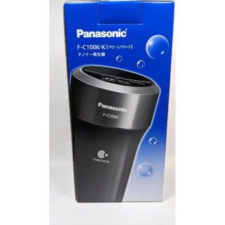 パナソニック(Panasonic)のPanasonic ナノイー発生器 車載用 クロームブラック f-c100k-k(空気清浄器)