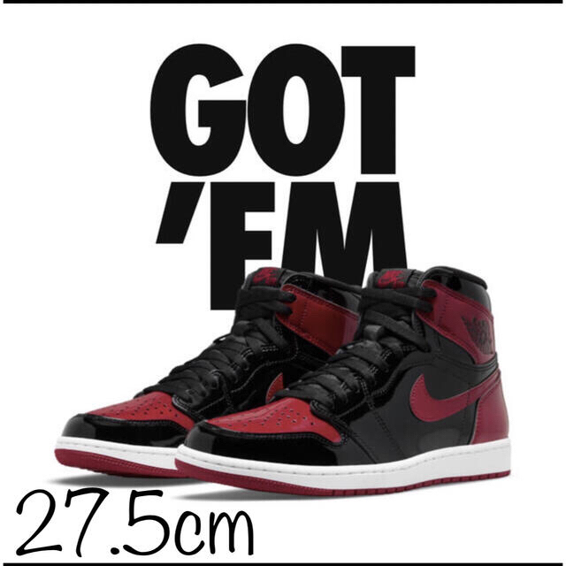 Nike Air Jordan 1 Patent Bred 27.5cm