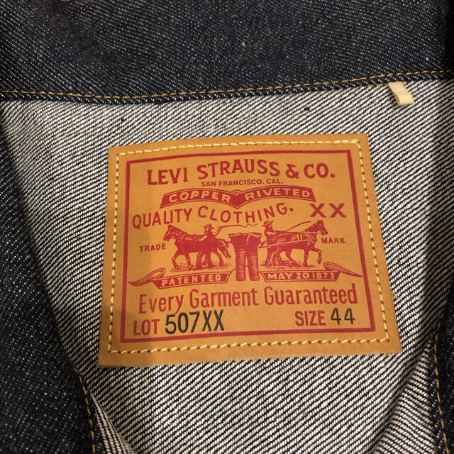 Levi's(リーバイス)の希少　Levi’s 507XX Tバック　リーバイス　LVC 44 2ND メンズのジャケット/アウター(Gジャン/デニムジャケット)の商品写真