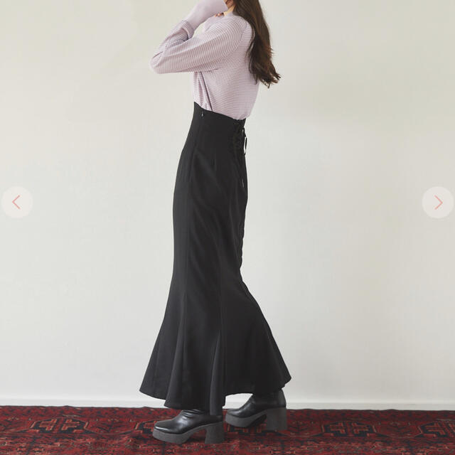COCO DEAL(ココディール)のCOCODEALツイルサテンハイウエストマーメイドスカート レディースのスカート(ロングスカート)の商品写真