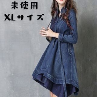 未使用✪elaine fashion　デニムコート(ガウンコート)