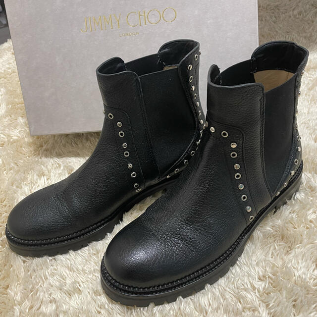 JIMMY CHOO ジミーチュー 靴 レディース ブーツ ラメ サイズ38 1/2 Lサイズ