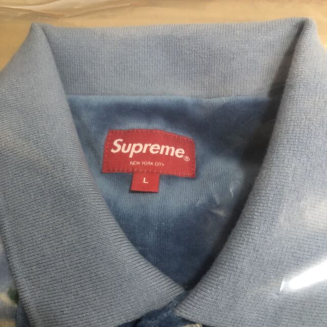 Supreme Floral Patchwork Velour L/S Polo Supreme Floral Patchwork Velour L/S Polo