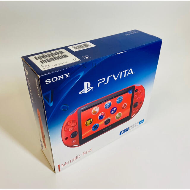 PlayStation Vita(プレイステーションヴィータ)の○本体未使用品○ ps Vita メタリックレッド 本体 2000 26 ビータ エンタメ/ホビーのゲームソフト/ゲーム機本体(携帯用ゲーム機本体)の商品写真