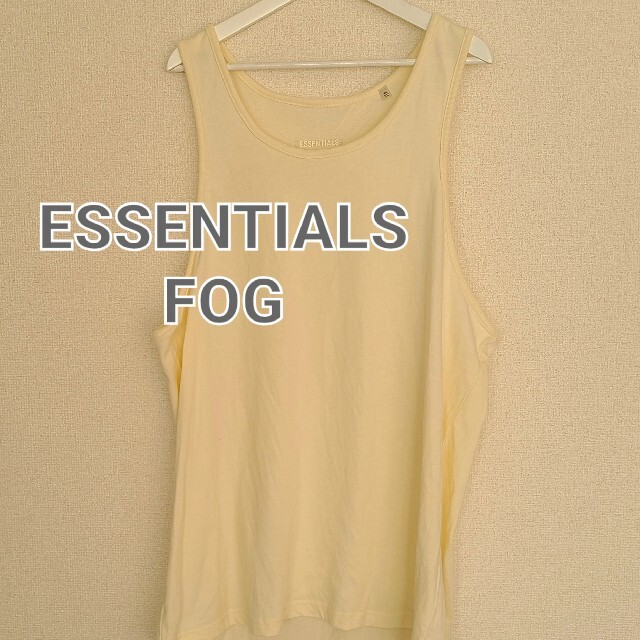 ESSENTIALS FOG バックロゴプリントロングタンクトップsizeXL